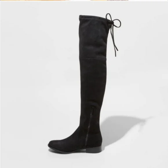 NIB memory foam tall black boots - Picture 3 of 7